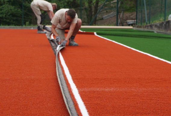 Construction terrain tennis Maine-et-Loire